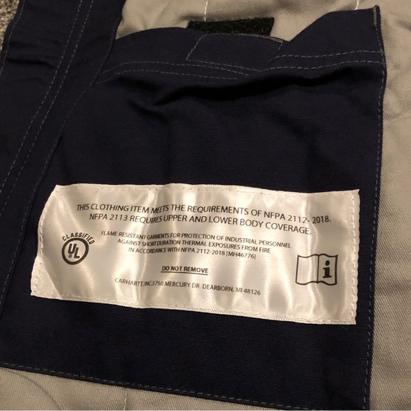 Carhartt Vest Adult 3XL XXXL Blue Work Wear Duck Down FR Fire Resistant Mens - Picture 11 of 16